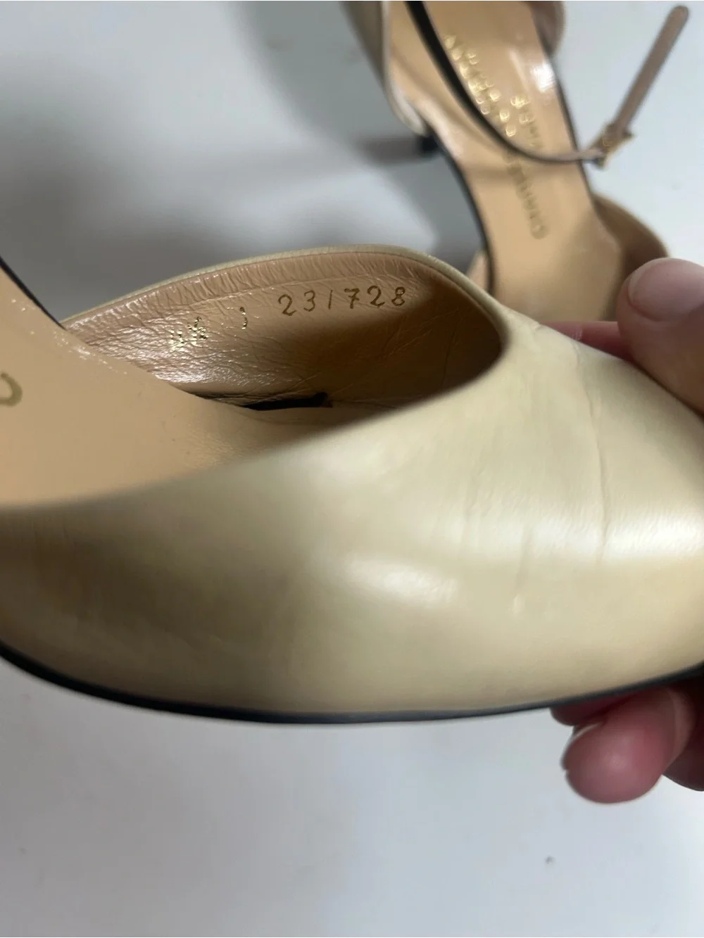 Charles Jourdan  Vintage Beige and Black Two-Tone D'Orsay Heels 6.5 Elegant
